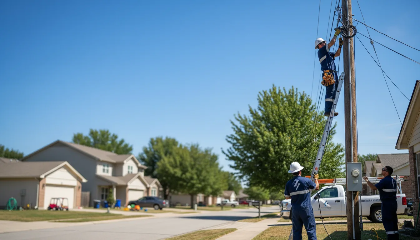 Residential electrician providing installation services in Brixey, MO